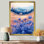 «Cornflowers Garden At The Barn On Slide III», reproduction d'art sur toile florale