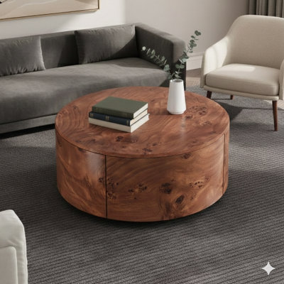 Table basse rotative Burl