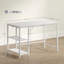 Metal Base Computer Desk with Power Outlet