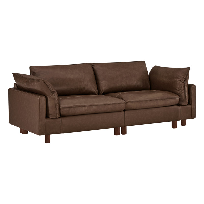 Causeuse en polyester 2 pièces Solena, Light Brown