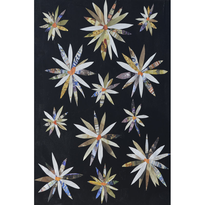 Starburst Too I - Graphic Art, 122 cm H x 81 cm W, Black Floater Framed