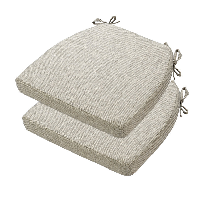 17-inch Depth Trapezoidal Cushion, Beige Polyester Blend