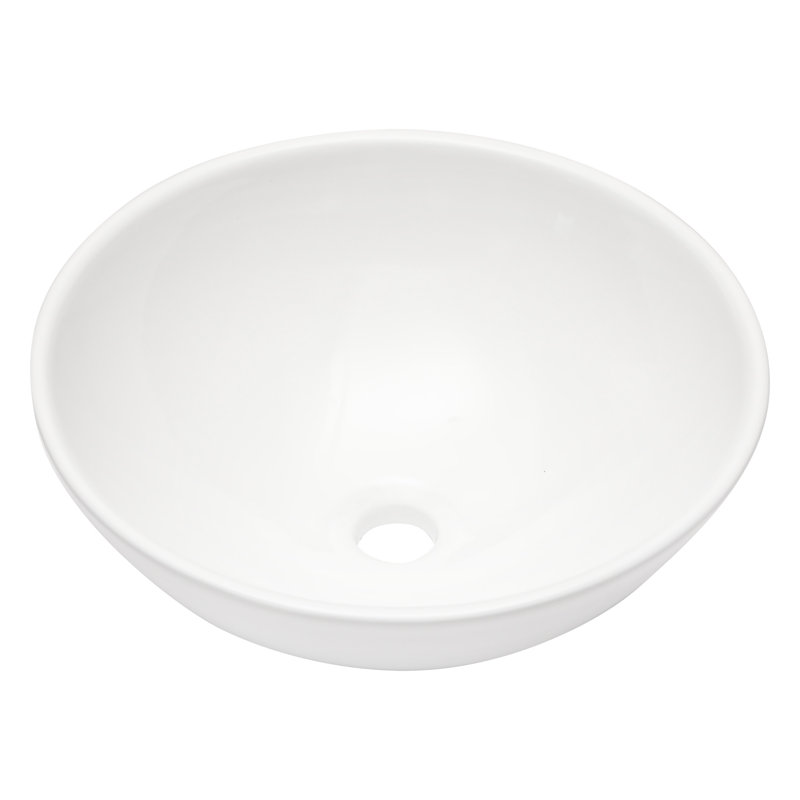 Lavabo de salle de bain vasque en céramique blanche 16 "X16"