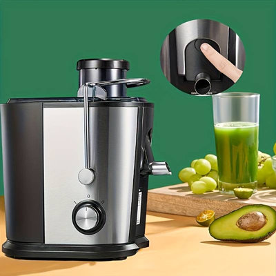 Centrifugeuse à jus pour légumes et fruits - Large entrée pour faciliter l'extraction du jus, facile à nettoyer, conception peu encombrante, idéale pour une vie saine et de délicieuses boissons