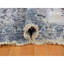 Tapis surdimensionnÃ© 12 pi x 18 pi en laine grise Ã  motifs zoroastriens, nouÃ© Ã  la main avec de la soie - G78038