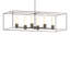 Luminaire suspendu linéaire à 6 lumières pour îlot de cuisine Portico-953632356-953632370-953632704