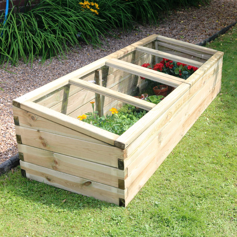 Hubbardston 1.7m W x 0.6m D Cold Frame Greenhouse