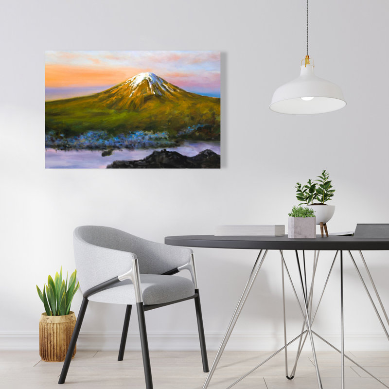 Paysage avec toile spirituelle du mont Fuji | Décoration intérieure
