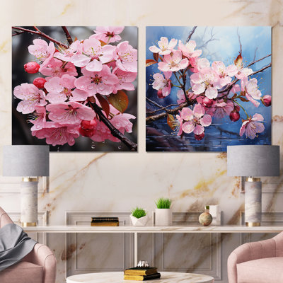 Richard - Apple Blossom Square Collage Set Of 2