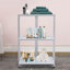 White 3-Tier Tray Treatment Beauty Trolley Cart