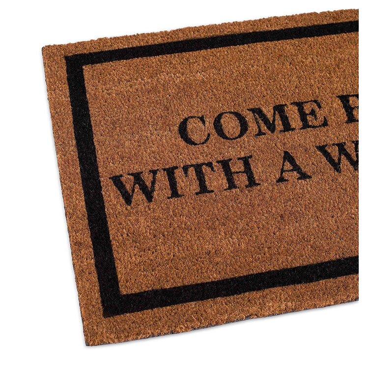 Coir Welcome Mats For Front Door Funny Non Slip Door Mats Outside Doormat  For Bathroom Kitchen