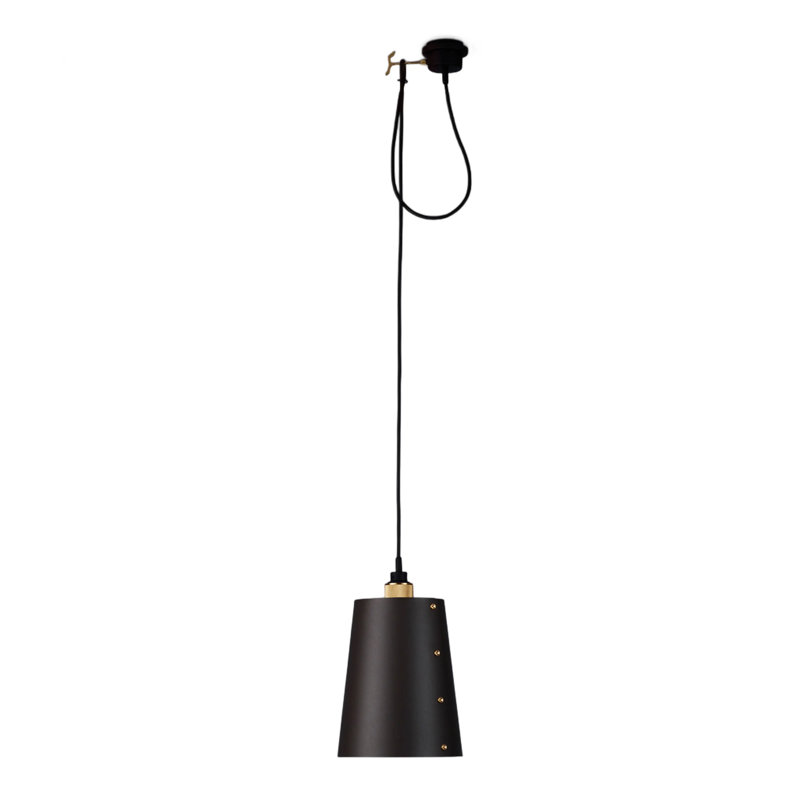 1 - Light Pendant, Brass, Graphite