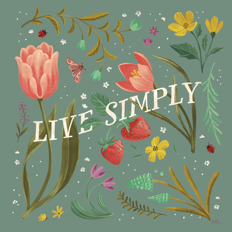 Spring Botanicals VI - sauge, H 20 po x l 20 po