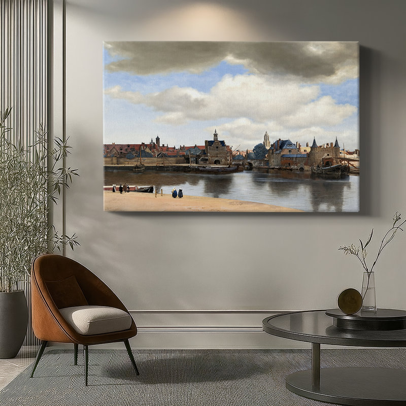 View of Delft-Johannes Vermeer-Gallery Wrapped Canvas-1660–1661, 40 x 60