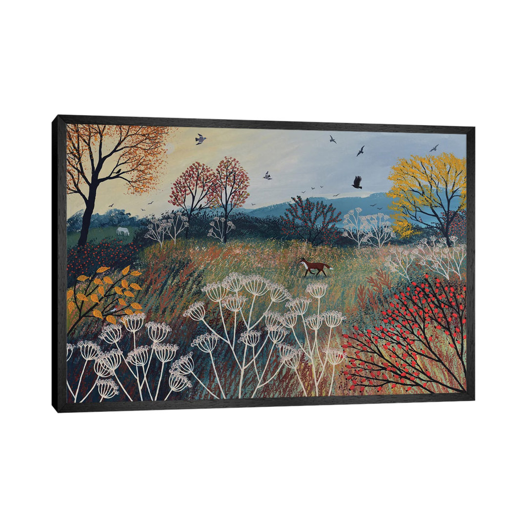 Across Autumn Meadow by Jo Grundy - Painting on Canvas