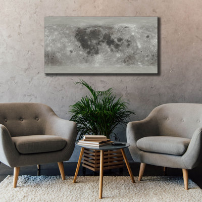 'Moon Map by NASA' by Epic Portfolio, Canvas Wall Art