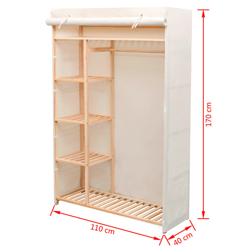 Logan Solid Wood Wardrobe
