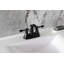 Robinet de salle de bain central à 4 poignées à 3 trous à fixation sur le comptoir avec robinet escamotable en plastique Kingston-28237158