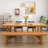 Burlywood Rectangular Solid Wood Dining Table-1628398700