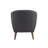 Arlaith Linen Upholstered Accent Chair with Ottoman, Rubberwood Legs-1110814246