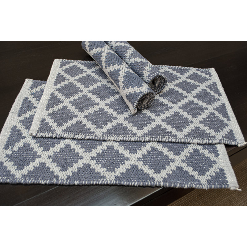 Cotton Geometric Rectangle Placemat