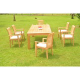 Kissling Outdoor 11 - Piece Teak Dining Set