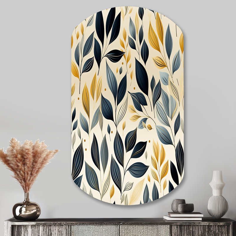 Décoration murale Wendover - Plantes cylindriques irrégulières en métal, H 43 po x l 23 po