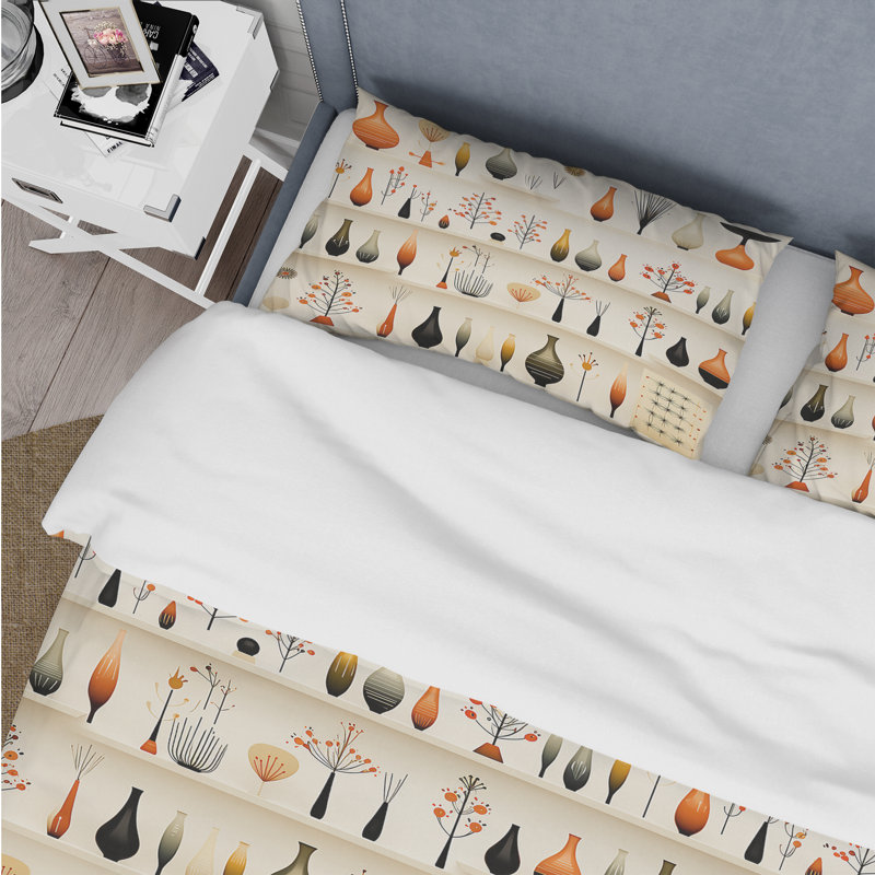 Ensemble de housse de couette Danish Modern Sophistication II, Housse de couette simple + 1 taie décorative stan
