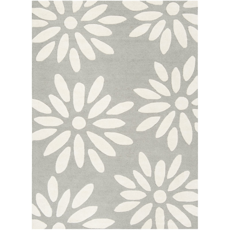 Claro Hand Tufted Wool Rug, Rectangle 5' x 7'