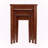 Regalia Modern 3-Piece Nesting Table Set in Walnut, 21.41'' H X 19.81'' W X 14.79'' D