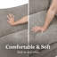 Canapé modulaire 6 pièces, canapé en chenille en forme de L avec siège à ressorts ensachés, coussins réversibles et coussins d'accoudoirs réglables pour le salon