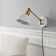 Cimarron Iron Plug-in Swing Arm Sconce with USB Charging Port