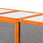 Niche pour chat imperméable et amovible avec 3 plateformes de jeu - Housse orange et énergique