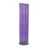 Two-Sided Pegboard Floor Display on Revolving Base. Spinner Rack Stand. Panel Size: 16"W x 60"H