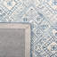 Tapis bleu / ivoire en laine touffeté à la main Crowell-778041465