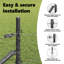 Hexagon Fence Grey 10 M Steel-1548890698