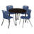 Kee Mobile Round Breakroom Table and Chair Set-73413258-93832257-73413260