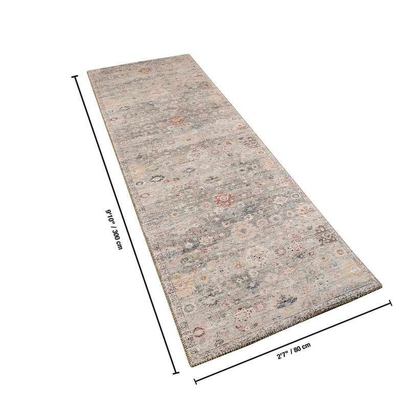 Majestic GC_RYL1003 Green 2 Ft. 7 In. X 9 Ft. 10 In. Area Rug, Runner 2'8" x 9'1"