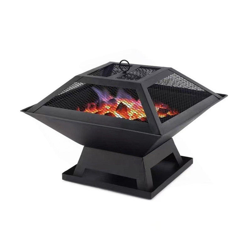 Petit foyer carré portable BBQ Party