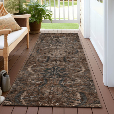 Chayil Machine Washable Indoor/Outdoor Rug