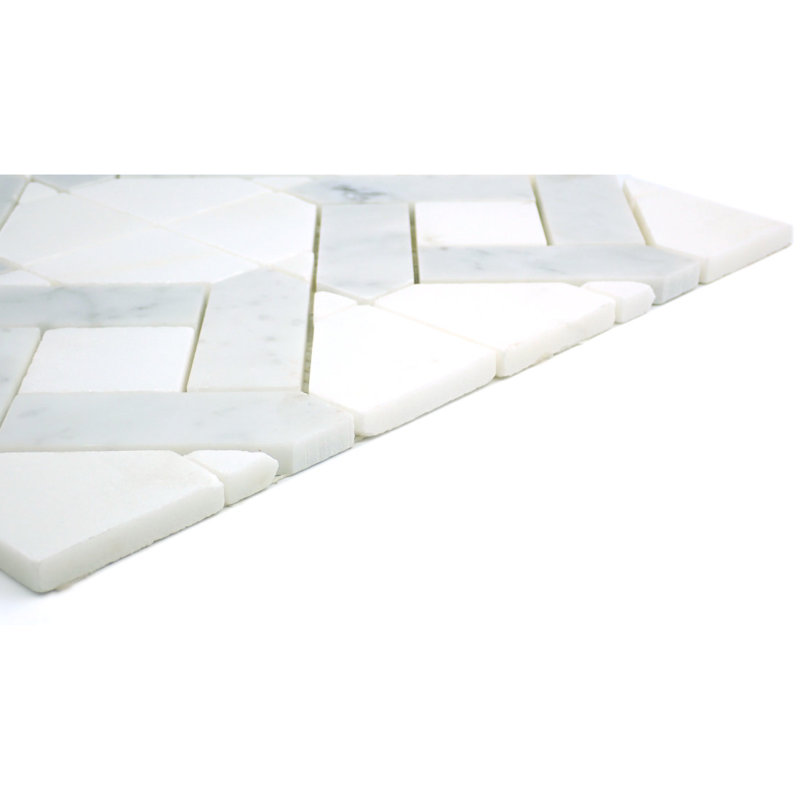 Alluro Mman Cream 12 in. x 12 in. Polished Marble Floor and Wall Tile (10.01 sq. ft./Case), Silver