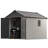 8 ft. W x 10 ft. D Plastic Storage Shed with Floor, Resin Shed with Reinforced Steel Structure