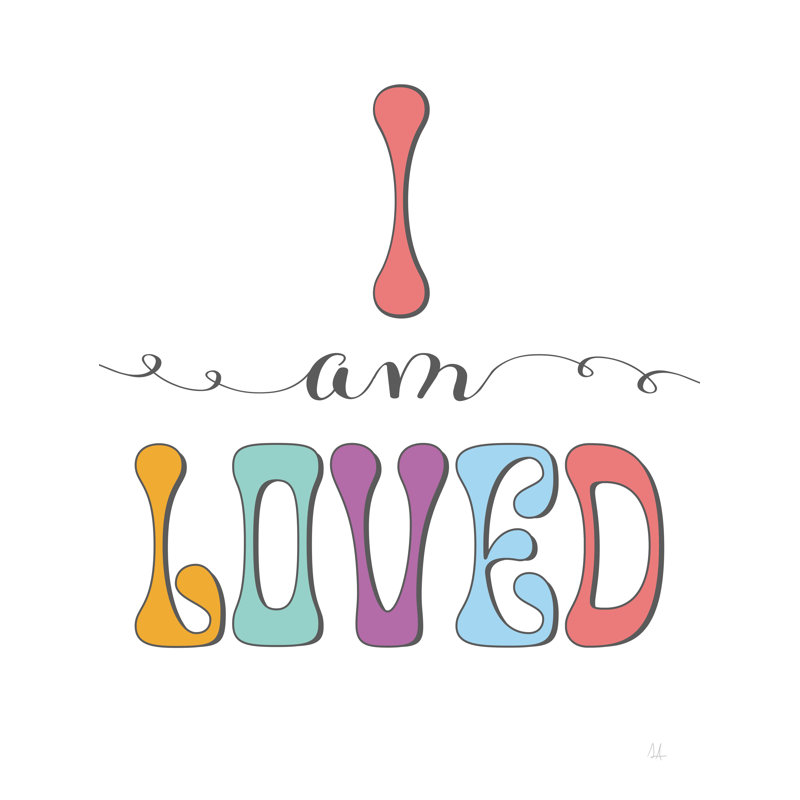 Fabrique «I Am Love» par Sarah Adams, H 24 po x l 18 po