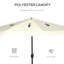 Parasol de patio de 9 pi avec bouton poussoir inclinable et manivelle Outsunny-282807739