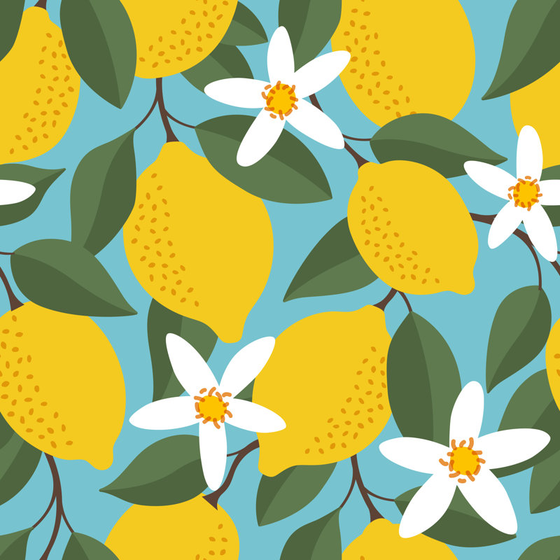 Tropical Seamless Pattern by Discan, 12" H x 12" W