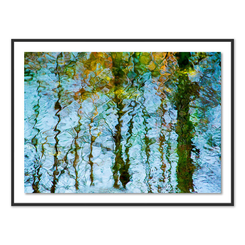 Reflection II Print by Geoffrey Baris, 45" H x 60" W x 2.5" D, Black