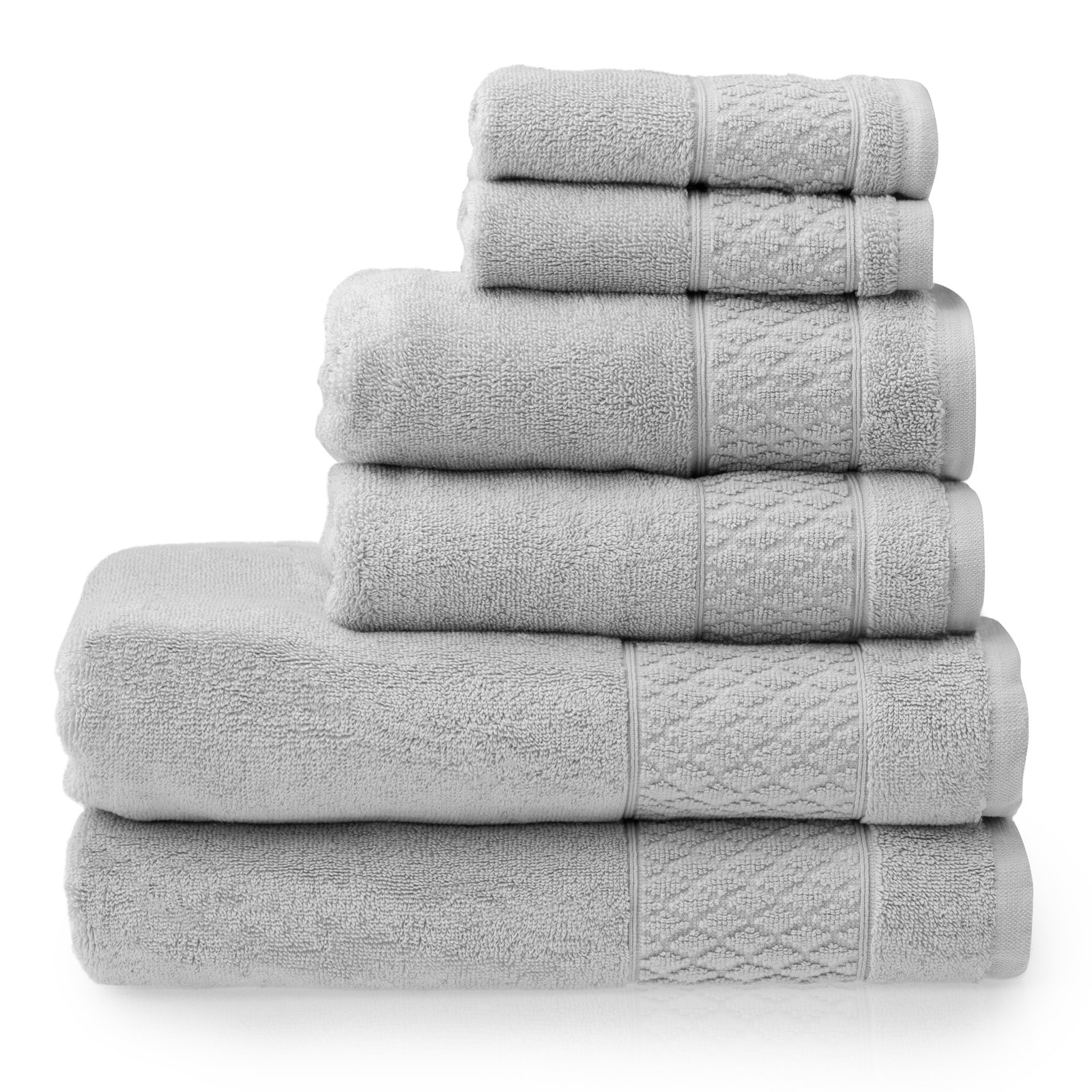 Annaleice 100% Cotton Towel Set, Glacier Gray