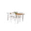 Navya 4 - Person Teak Solid Wood Patio Dining Set Extendable Rectangular Table
