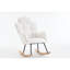 Fauteuil oscillant rembourré en tissu 055-Teddy