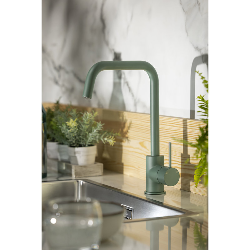 Abode Designs Vigour Kitchen Faucet, Forest Green